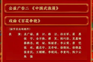 中央广播电视总台《2024年春节联欢晚会》节目单正式发布